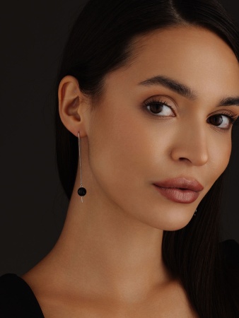 Купить оптом серьги из серебра с агатами 2340390712-1-20 от Krasnoe