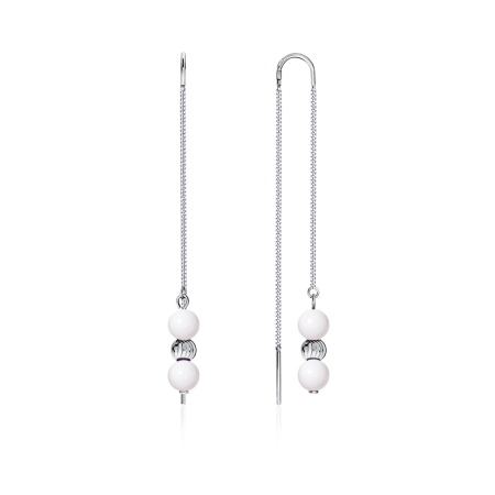 Купить оптом серьги из серебра с агатами 2340390714-1-10 от Krasnoe