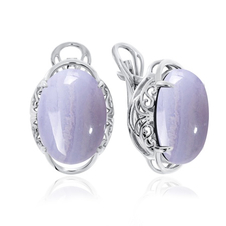 Купить оптом серьги из серебра с агатами 2340390968-84 от Krasnoe