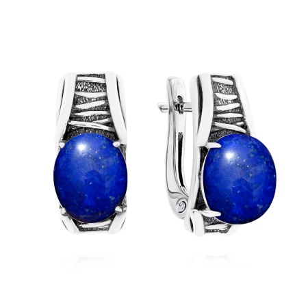 Купить оптом серьги из серебра с лазуритами 2310471756 от Krasnoe