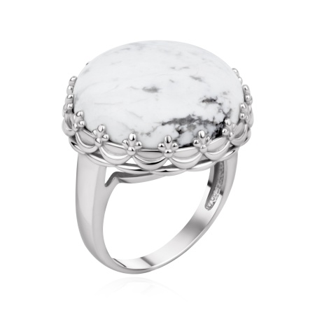 Купить оптом кольцо из серебра с кахолонгом 1340К06659 от Krasnoe