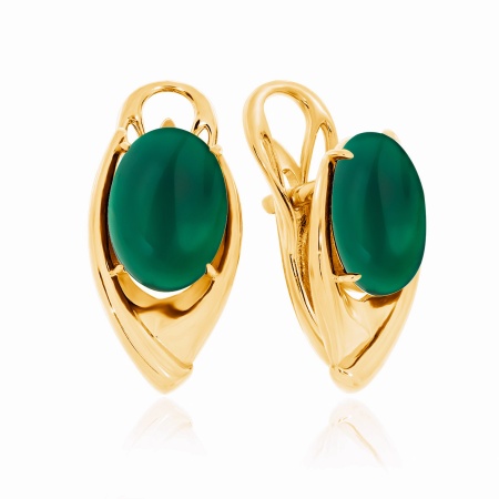 Купить оптом серьги из серебра с агатами 2320392361-60 от Krasnoe