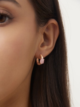 Купить оптом серьги из серебра с кошачий глазами 2320261878-30 от Krasnoe