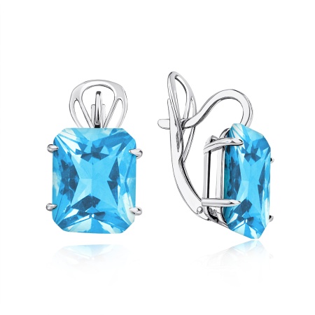 Купить оптом серьги из серебра с топазами 2340071971 от Krasnoe