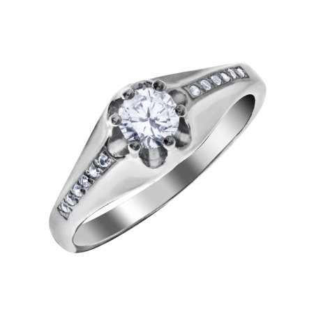 Купить оптом кольцо из серебра с фианитами 1340200072 от Krasnoe