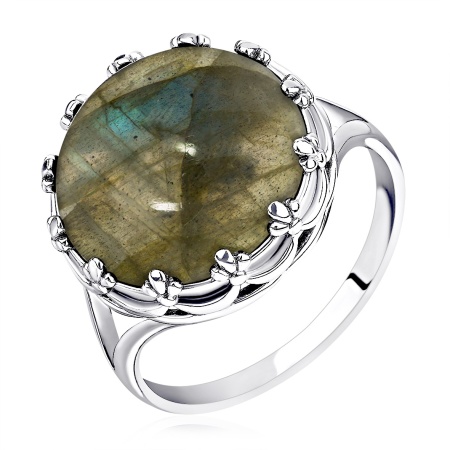 Купить оптом кольцо из серебра с лабрадоритом 1340Л01869 от Krasnoe