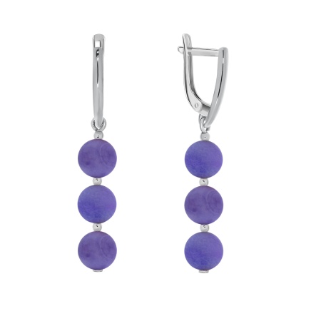 Купить оптом серьги из серебра с агатами 2340390314-2 от Krasnoe