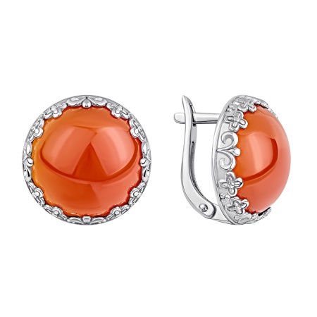 Купить оптом серьги из серебра с агатами 2340395046-31 от Krasnoe