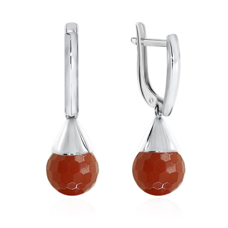 Купить оптом серьги из серебра с агатами 2340390868-40 от Krasnoe