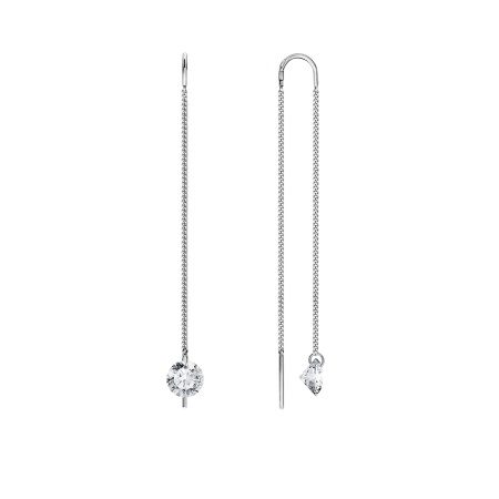 Купить оптом серьги из серебра с фианитами 2340200759-1 от Krasnoe