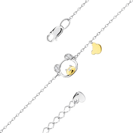 Купить оптом браслет из серебра с фианитами 4350205200л-3-15 от Krasnoe