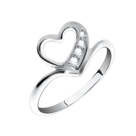 Купить оптом кольцо из серебра с фианитами 1340200101 от Krasnoe