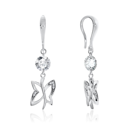 Купить оптом серьги из серебра с фианитами 2340203739л от Krasnoe