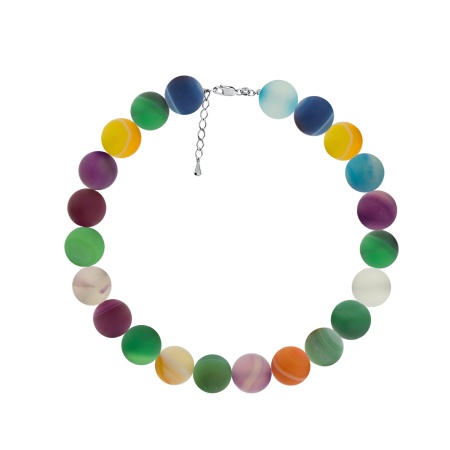 Купить оптом браслет из серебра с агатами 4340396088-18-1 от Krasnoe