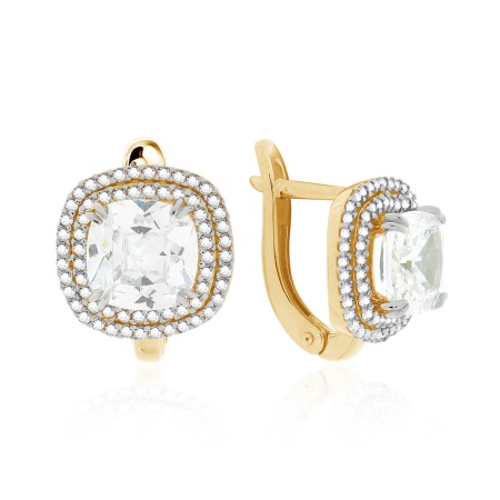 Купить оптом серьги из серебра с фианитами 2329201562л от Krasnoe