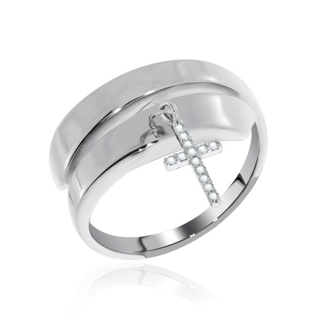 Купить оптом кольцо из серебра с фианитами 1340201734л-6 от Krasnoe