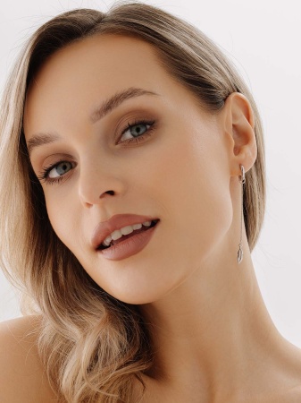 Купить оптом серьги из серебра без вставок 2340405685-9 от Krasnoe