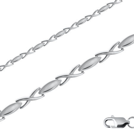 Купить оптом браслет из серебра без вставок 4340400236-17 от Krasnoe