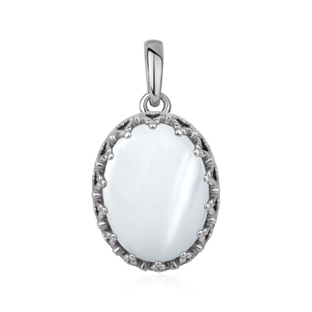 Купить оптом подвеска из серебра с перламутром 3340496602 от Krasnoe