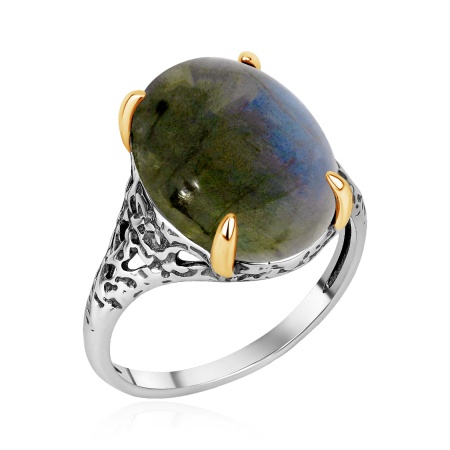 Купить оптом кольцо из серебра с лабрадоритом 1317Л05323 от Krasnoe