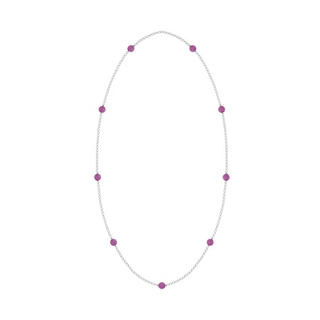 Купить оптом колье из серебра с агатами 8340396114-120-30 от Krasnoe