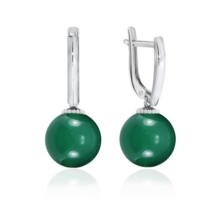 Купить оптом серьги из серебра с агатами 2340390833-60 от Krasnoe