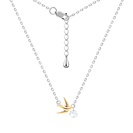 Купить оптом колье из серебра с фианитом 8350204873-3-45 от Krasnoe