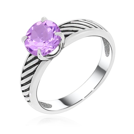 Купить оптом кольцо из серебра с аметистом 1310061647 от Krasnoe