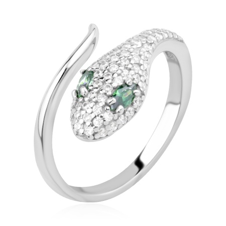 Купить оптом кольцо из серебра с фианитами 1340204342л от Krasnoe