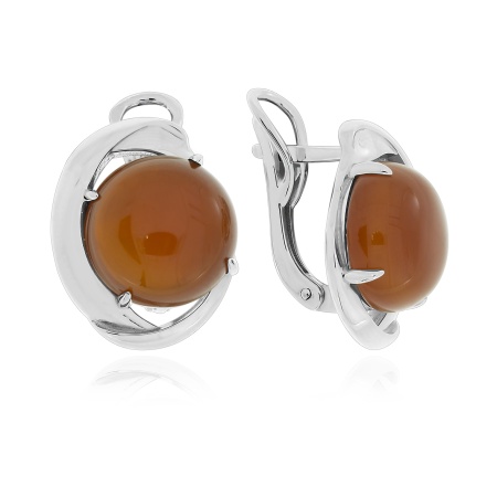 Купить оптом серьги из серебра с агатами 2340391833-31 от Krasnoe