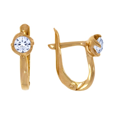 Купить оптом серьги из серебра с фианитами 2320200040 от Krasnoe