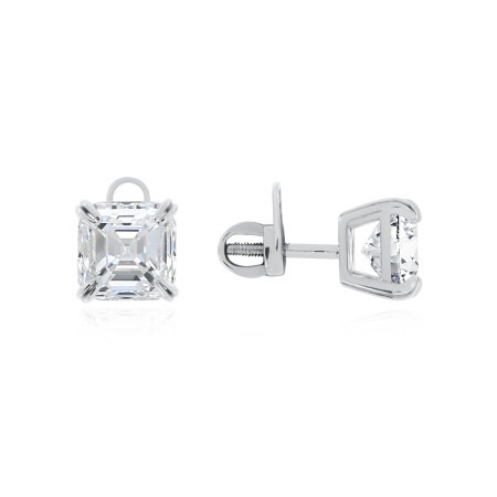 Купить оптом пусеты из серебра с фианитами 2340202768 от Krasnoe