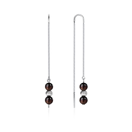 Купить оптом серьги из серебра с топазами 2340100714-1 от Krasnoe