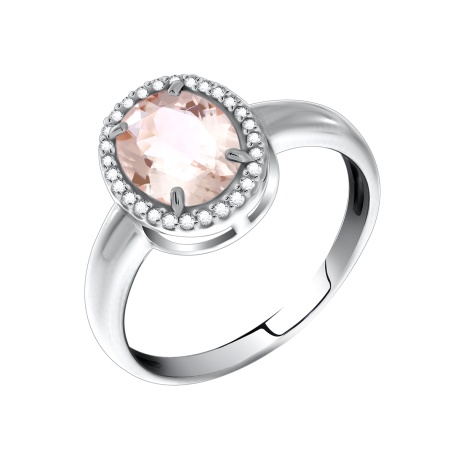 Купить оптом кольцо из серебра с кристалл ювелирныйом и фианитами 1340290282л-36 от Krasnoe