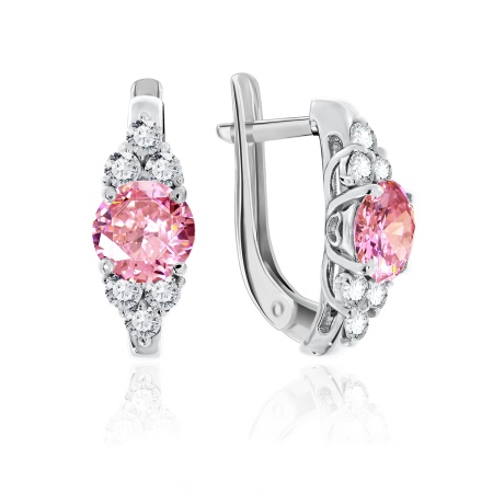 Купить оптом серьги из серебра с фианитами 2340200997-30 от Krasnoe