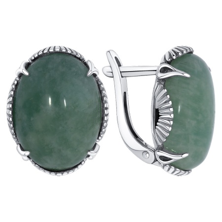 Купить оптом серьги из серебра с амазонитами 2340375123 от Krasnoe