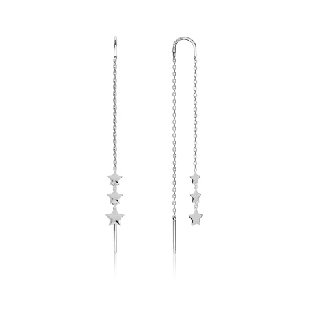 Купить оптом серьги из серебра без вставок 2340401403 от Krasnoe