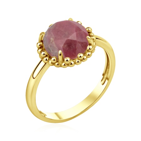 Купить оптом кольцо из серебра с родонитом 1318456496 от Krasnoe