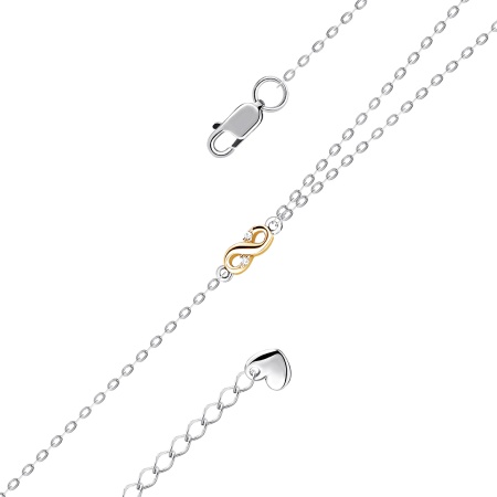 Купить оптом браслет из серебра с фианитами 4350204327л-3-17 от Krasnoe