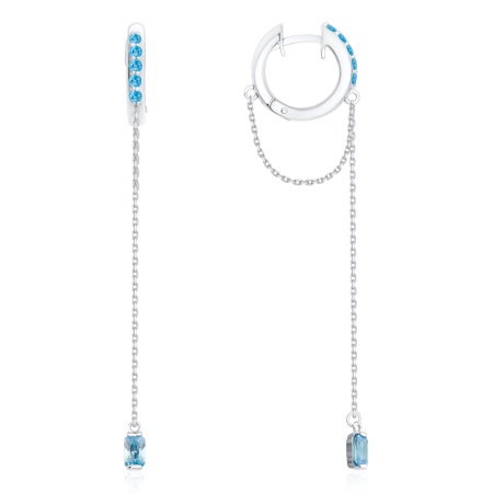 Купить оптом серьги из серебра с фианитами 2340204814-9-70 от Krasnoe