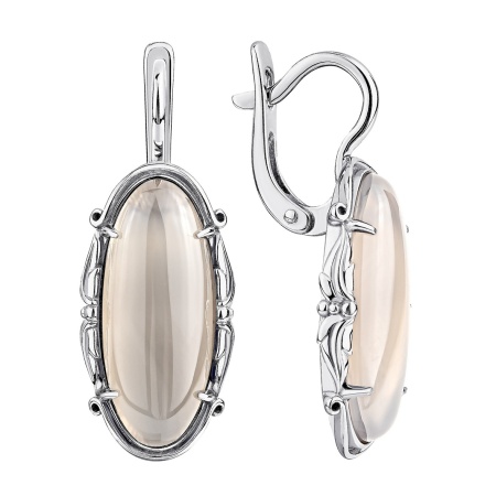 Купить оптом серьги из серебра с агатами 2340395063-21 от Krasnoe