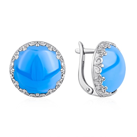 Купить оптом серьги из серебра с агатами 2340395046-70 от Krasnoe