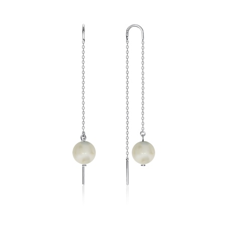 Купить оптом серьги из серебра с жемчугами 2340240710-3 от Krasnoe