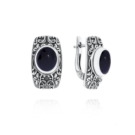 Купить оптом серьги из серебра с агатами 2310391370-20 от Krasnoe