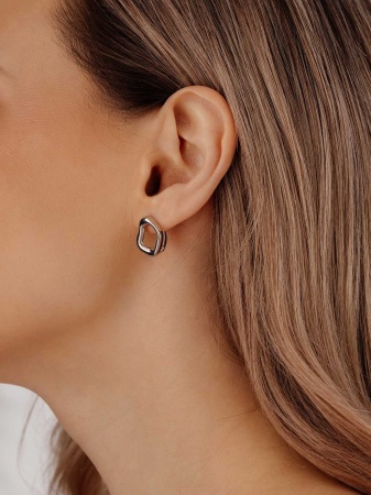 Купить оптом серьги из серебра без вставок 2340406711 от Krasnoe