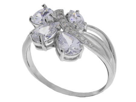 Купить оптом кольцо из серебра с фианитом 3207003226-4 от Krasnoe