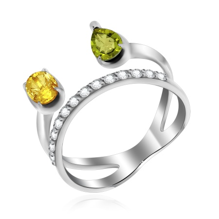 Купить оптом кольцо из серебра с фианитами 1340200287-57 от Krasnoe