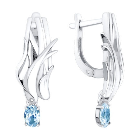 Купить оптом серьги из серебра с фианитами 2340204603-70 от Krasnoe