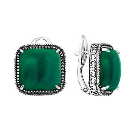 Купить оптом серьги из серебра с агатами 2310395157-60 от Krasnoe