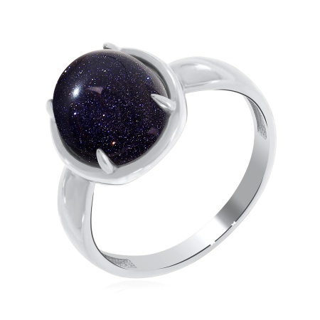 Купить оптом кольцо из серебра с синтетическим авантюрином 1340361838-80 от Krasnoe